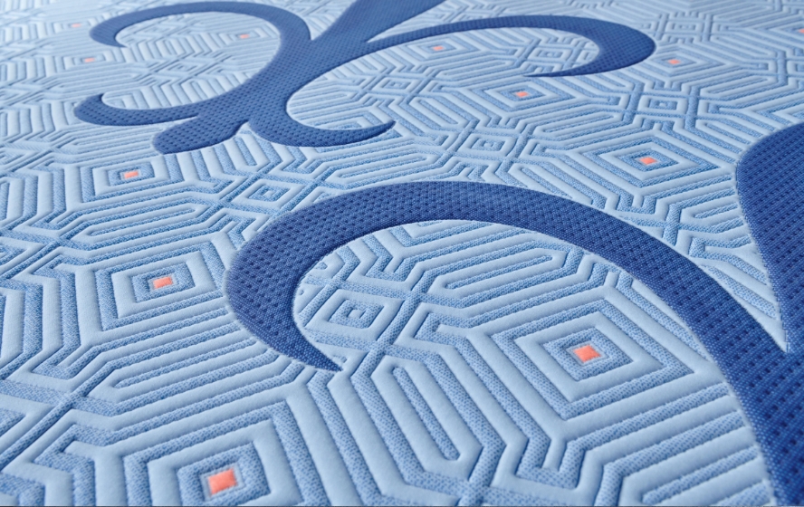 Closeup shot of mattress pattern